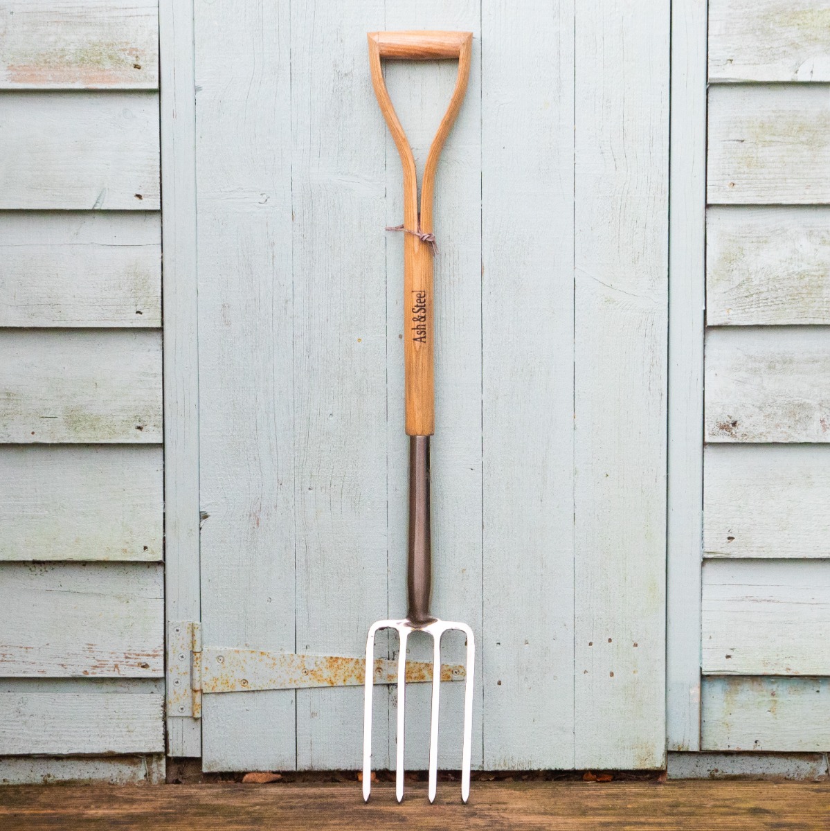 Ash & Steel: Heavy Duty Stainless Steel Garden Border Fork With Ash Handle
